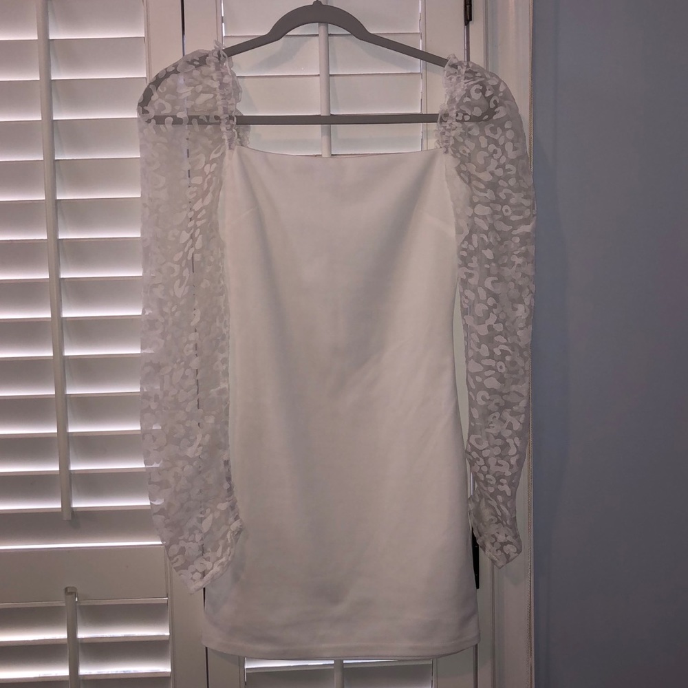 Lucy In the Sky white mini dress, brand new
